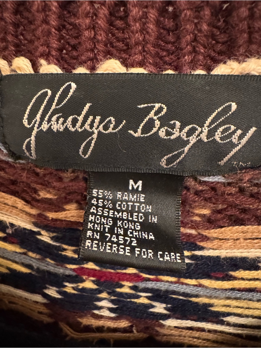 Vintage Judy Bagley cotton blend whimsical Knit Sweater Cottagecore Grandmacore - Picture 4 of 4
